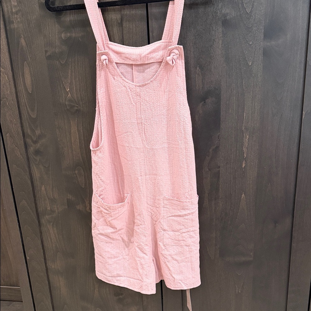 Light Pink Textured Shorts